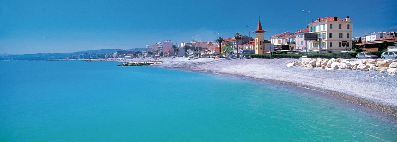 Grand Studio Tres Agreable Avec Bar, Cuisine Et Terrasse Cagnes-sur-Mer Kültér fotó